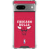 NBA Chicago Bulls Red Distressed Google Pixel 8 Clear Case